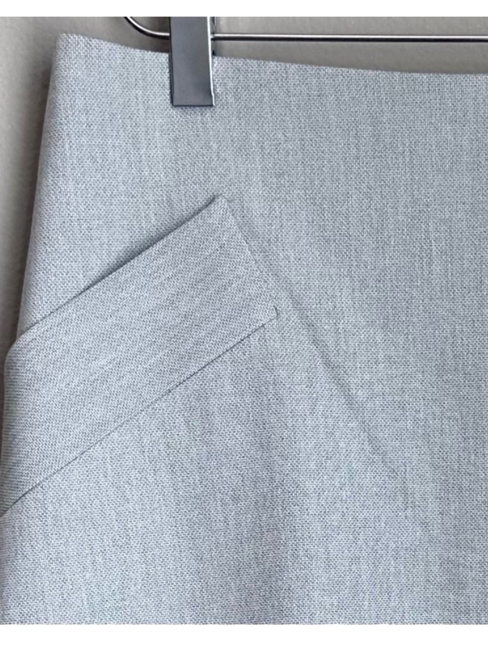 Banana Republic Wrap Light Gray A-Line Skirt NWT - Picture 3 of 5